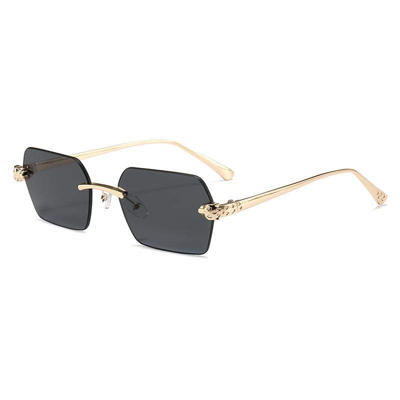 Xiaomi Women Rimless Square Sunglasses UV400 Gold Alloy Temples Multi Color Fashion Daily Shades