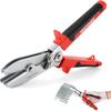 MAXPOWER Sheet Metal Crimper, 5-Blade Pipe Crimper- 9.8" Hand Crimper Hvac Tool for 24 Gauge Steel and 26 Gauge Stainless Steel Ductwork,