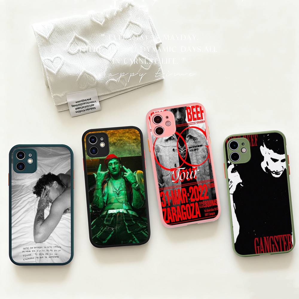 Rapper Y-Yung BeefS For IPhone 11 12 13 14 15 16 Pro Max Plus X XS MAX Shockproof Matte Back Cover