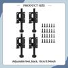4 Furniture Leveling Feet with Screw, Heavy Duty, Multi-Purpose, Adjustable, for Sofa, Bed, Bench,