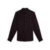 Mens Floral Collared Long-Sleeved Shirt