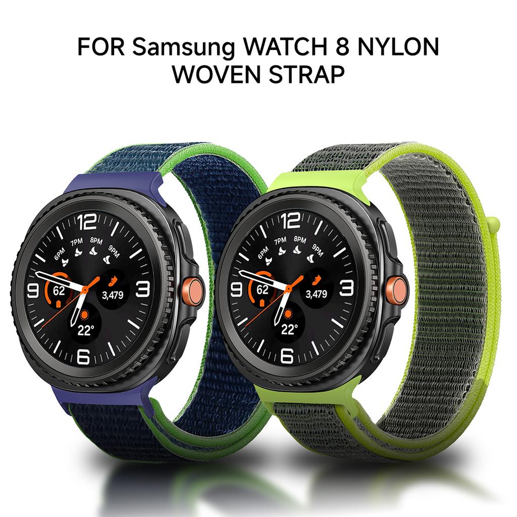Nylon Strap for Samsung Galaxy Watch 8 44mm 40mm Watch8 Classic Elastic Woven Adjustable Watchband Bracelet Sport Correa