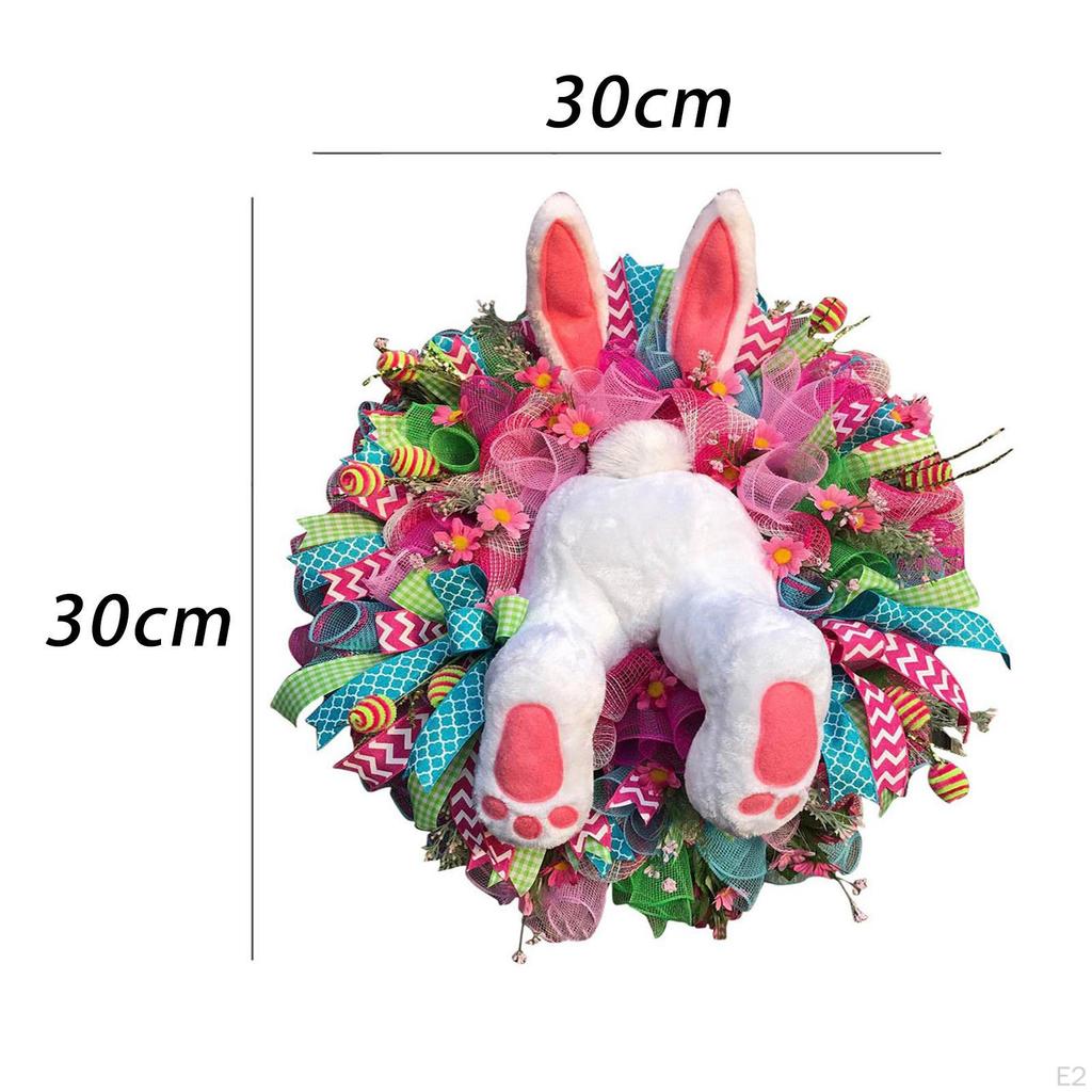Fensteraufkleber, Osterhase Kranz Wandaufkleber Dekorative Aufkleber für Kinder