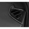 L&R Air Outlet Steel Vent Trim For Cadillac CT5 2020-2024 Dashboard Carbon Fiber