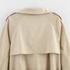 Spring 2025 Women's European & American Style Fashion Short Trench Coat with Belt