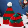 Christmas Hat Crochet Anti-shrink Warm Cute Contrast Colors Christmas Hat for Winter