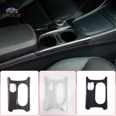 For LHD RHD ABS Chrome Cup Holder Cover Trim For Mercedes Benz A/GLA/CLA Class C117 W117 W176 X156 2012-2018 AMG Accessories