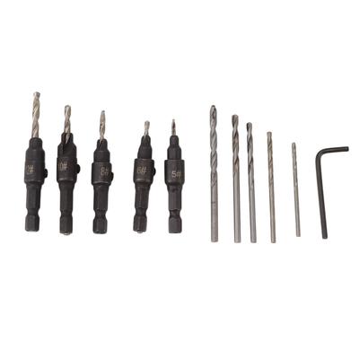 Bohrer-Set Schnellwechsel 82 Grad Senkbohrer-Set für Weichholz Hartholz Fiberglas Kunststoff
