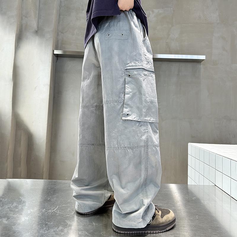 Boys' 2025 Spring/Autumn Casual Cargo Pants: Cool, Loose-Fit Streetwear for Children
