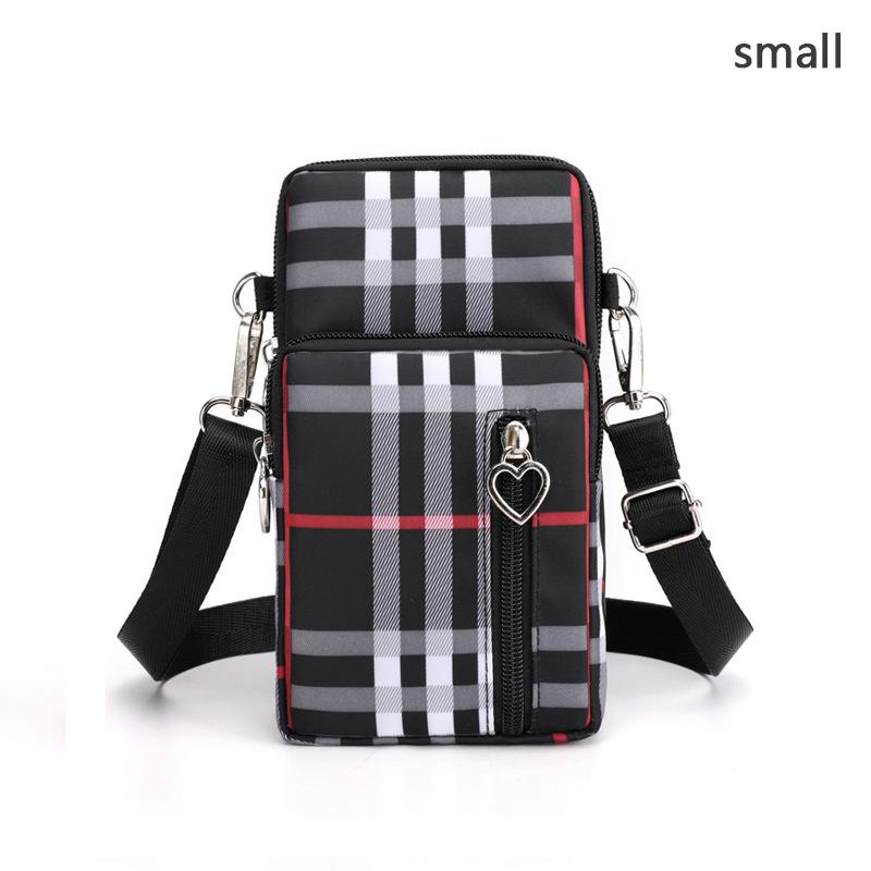 Mini Canvas Umhängetaschen für Frauen Männer Kleine Handtaschen Schulter Messenger Bag Koreanische Mädchen Junge Studenten Reißverschluss Handytasche Geldbörsen