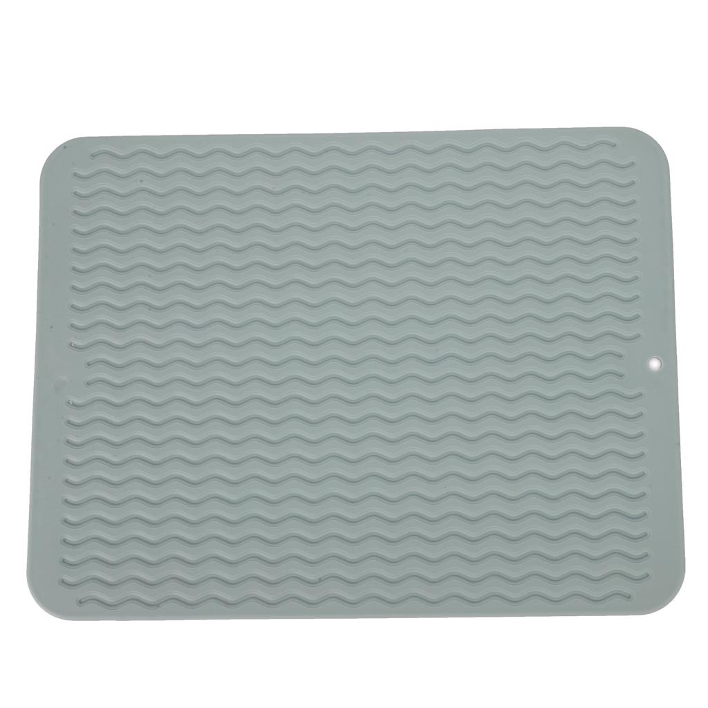 Abtropfmatte für Geschirr, weich, flexibel, Gummi, hitzebeständig, rutschfest, BPA-frei, umweltfreundlich, breite Anwendung