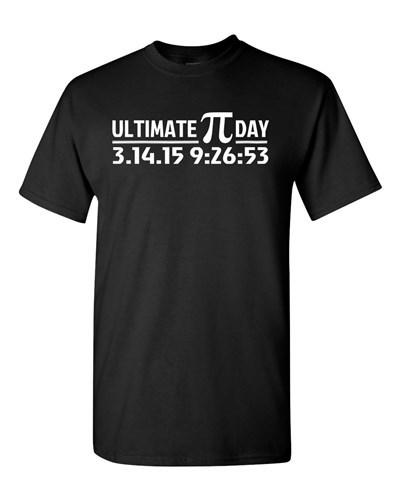 Ultimate Pi Day 3.14 2015 Math Geek Nerd Number Mathematics DT Adult T-Shirt Tee Unisex T-Shirt XL