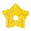 1 Set Tagliabiscotti Forma di Fiore Fai da Te Plastica Pentagramma Cuori Stampini per Cottura Stencil per Bambini