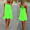 Sexy Women Spaghetti Strap Loose Sleeveless Summer Beach Chiffon Mini Dress