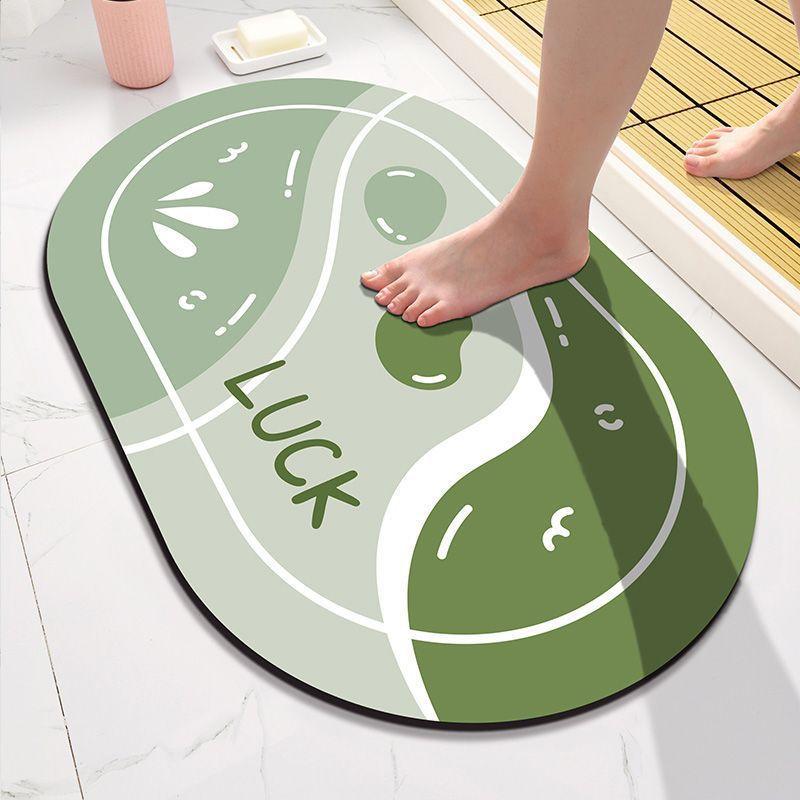 Diatom Mud Cushion Absorbent Mat Toilet Entry Door Non-slip Mat Bathroom Foot Mat Toilet Entry Carpet