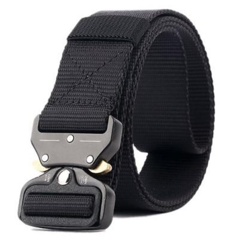 

Регулируемая военная мужская пряжка ремня Боевой пояс Тактический спасательный инструмент Риггер чёрный