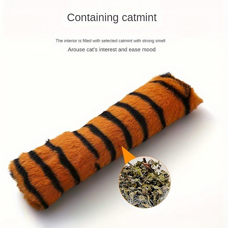 Kreative Katzenkissen, simulierte Tierfelltexturen, Plüschkatzenspielzeug, interaktives Katzenkauspielzeug