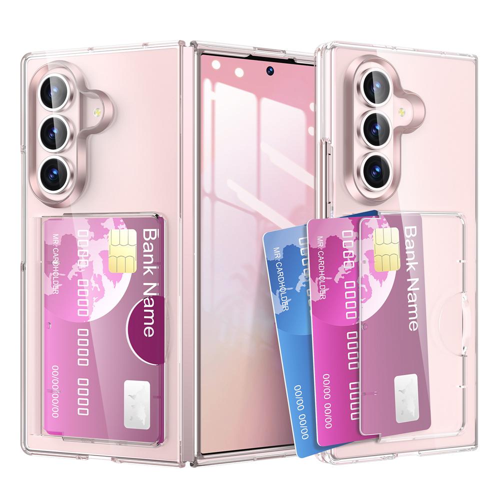 Matte Hard PC Card Slot Holder Shockproof Phone Case for Samsung Galaxy Z Fold 8 Ultra Fold 7 6 Folding Protective Back Cover