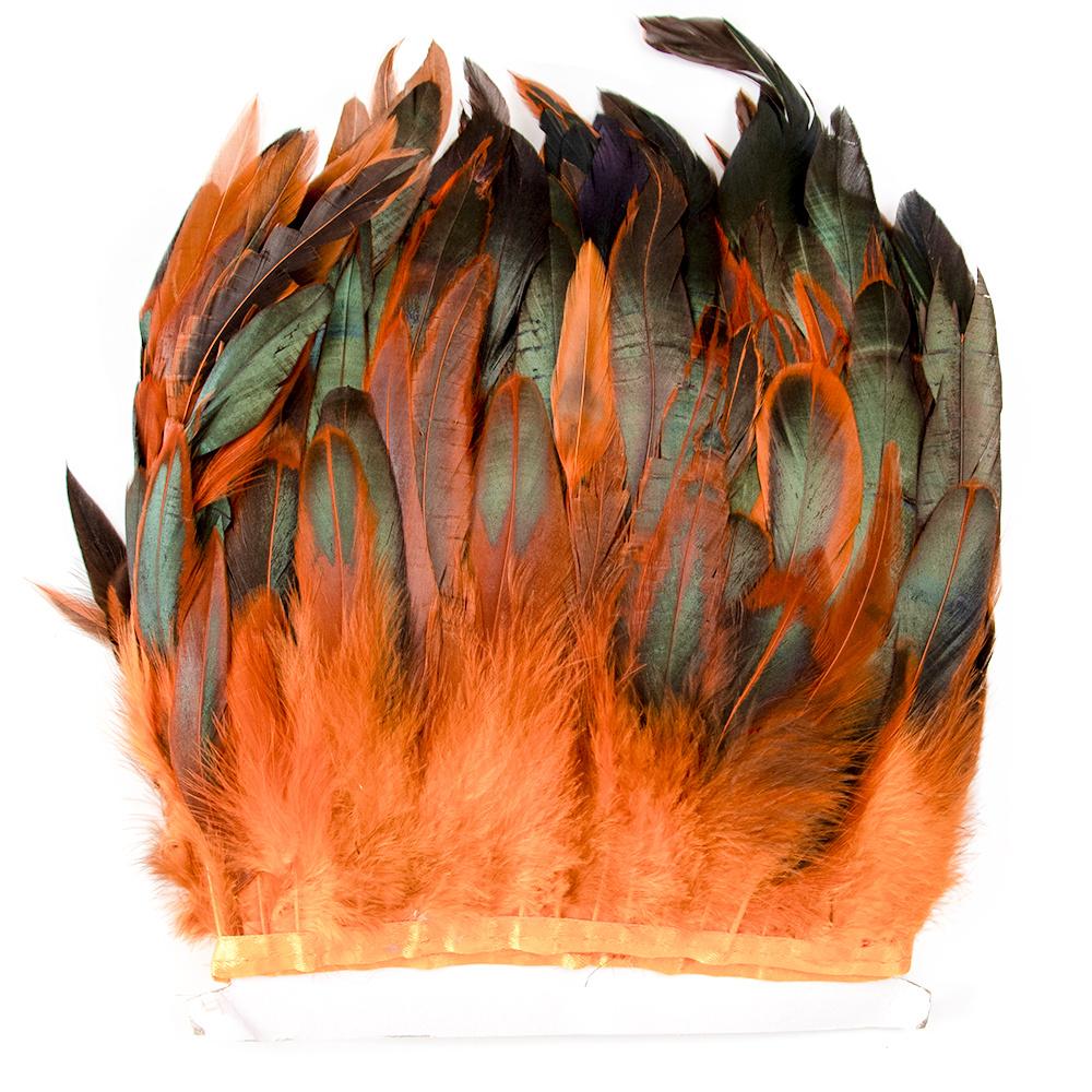 1Meters Fluffy Rooster Feathers Trims Fringe 10-18CM Chicken Feather Trim for Crafts Ribbon Plumas Wedding Clothing Decoration