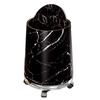Modern Double Layer Marble Print Small Garbage Can Swing Lid for Bathroom Kitchen Office Bin Easy Cleaning Design