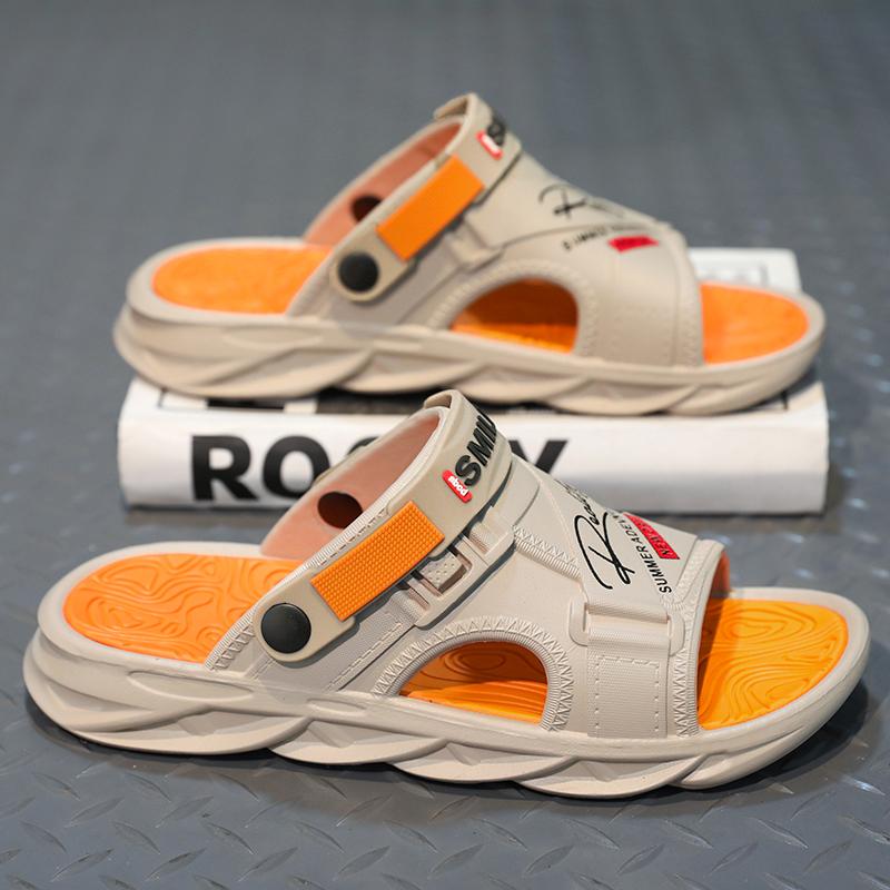 

Тапочки для ванной комнаты на толстой подошве, износостойкие, вентилируемые, мягкая и удобная нескользящая обувь для мужчин, мода 45