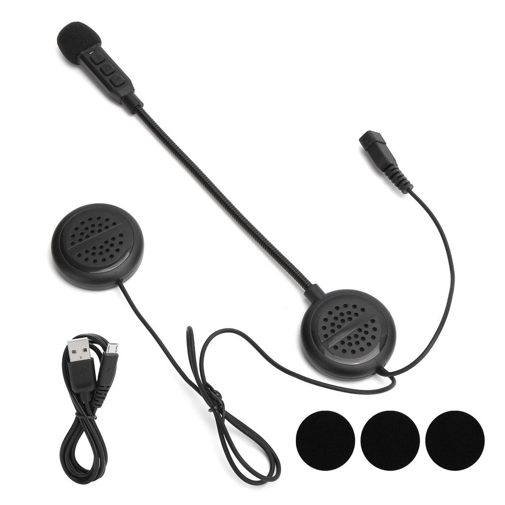 Casque de moto étanche avec micro, sans fil, Bluetooth, stéréo, réduction du bruit