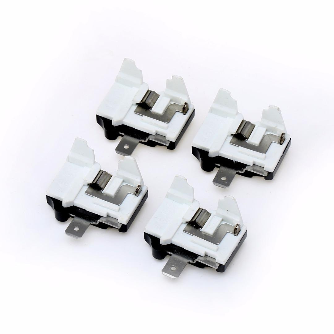 

4 шт., пластиковая защита от перегрузки компрессора для холодильника и морозильной камеры, защита от перегрузки и запуска