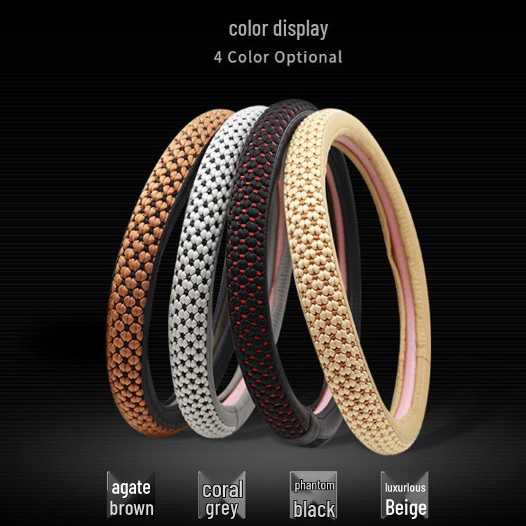 Universal Ice Silk Steering Wheel Cover for New Sagitar, Lavida, and Bora - All-Season Fit