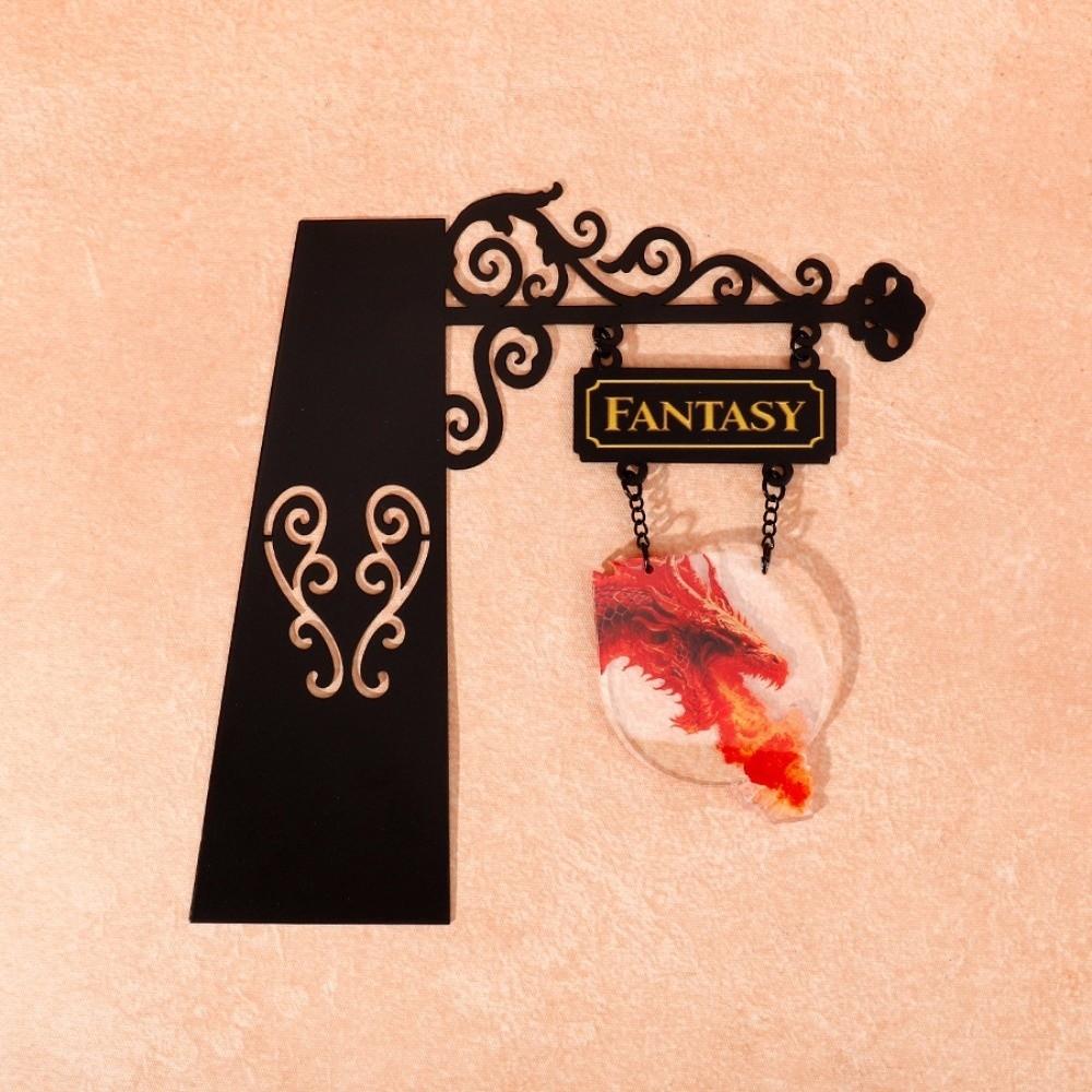 Gothic Style Cultural Bookmark Separator Sign Gothic Bookshelf Decor Library Bookshelf
