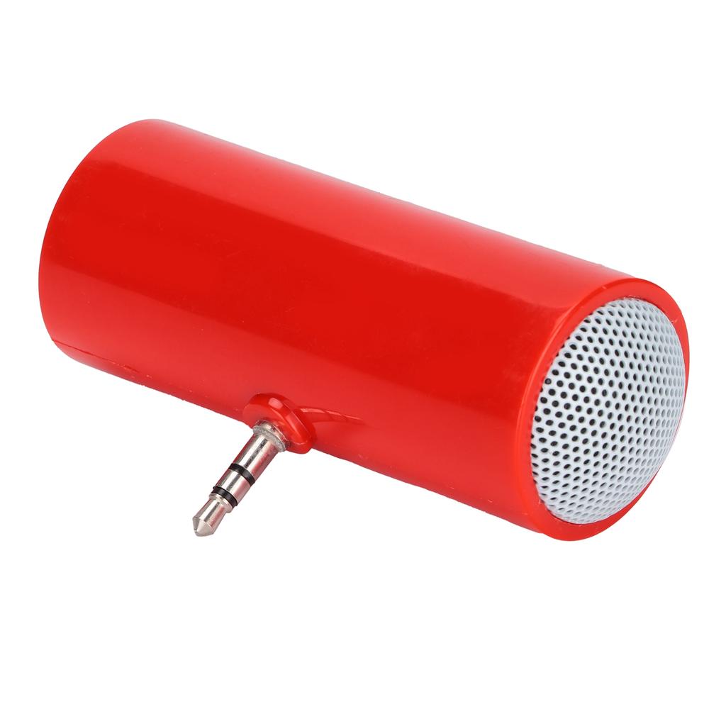 3.5 mm Jack Stereo Mini Speaker Portable Wireless Plug in Speaker for Mobile Phones and TabletsRed