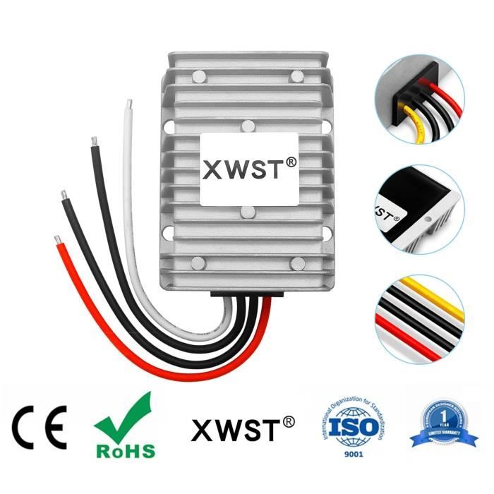 Convertisseur stabilisateur - xwst - cc12v 24v vers 24v - 30a - 720w - régulateur de tension