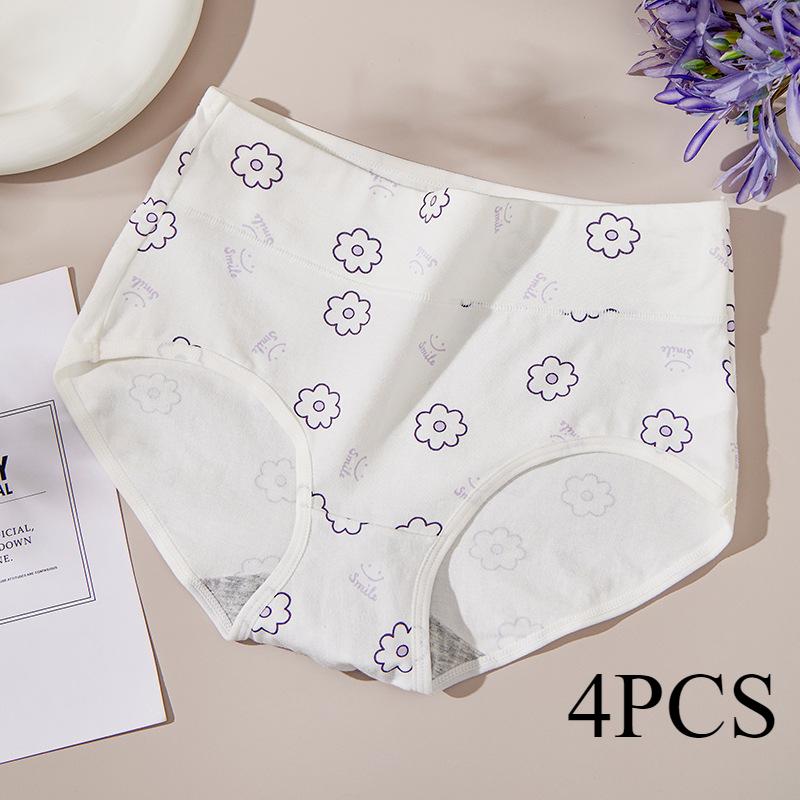 

Нижнее белье из чистого хлопка, разработанное для женщин с упругим животом, женские треугольные трусики без следов, милые трусики для девочек XXL