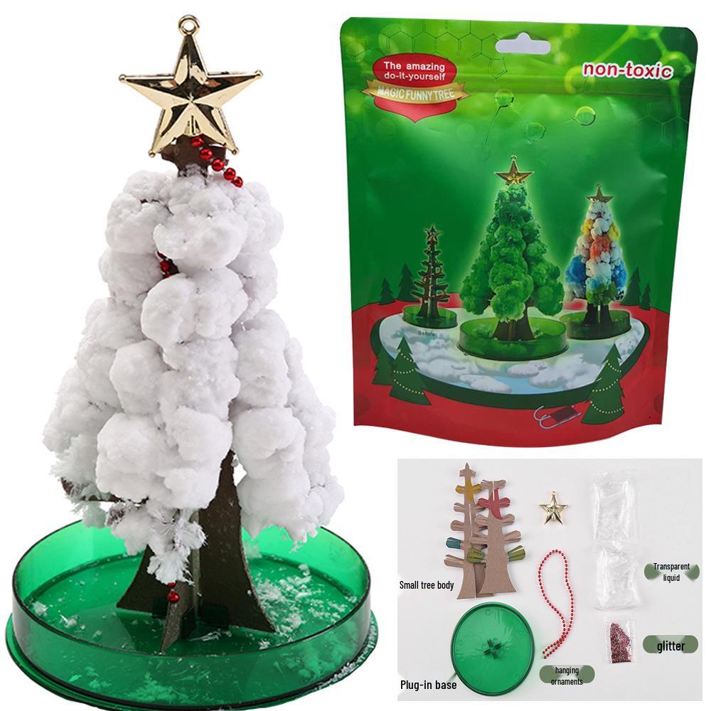 Magic Watering Crystal Christmas Tree - Children's Science Experiment Snowflake Toy