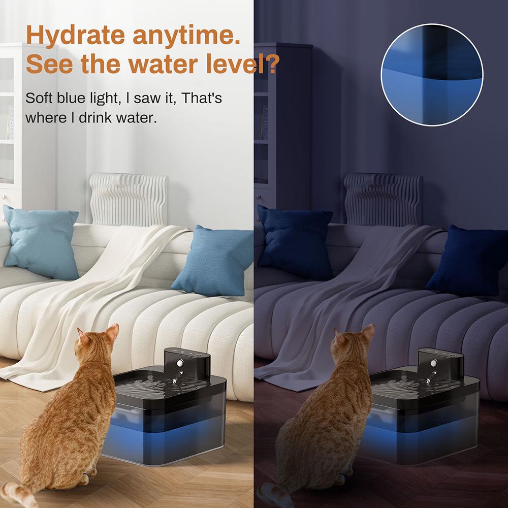 Cross 3.2L USB Smart Stainless Steel Pet Drinking Fountain for Cats and Dogs