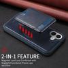 For iPhone 16 Plus Magnetic Case BETOPNICE RFID Blocking Leather Phone Back Cover with Detachable Card Bag