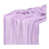 Flag Solid Color Pleated Design Bohemia Style Wedding Table Runner