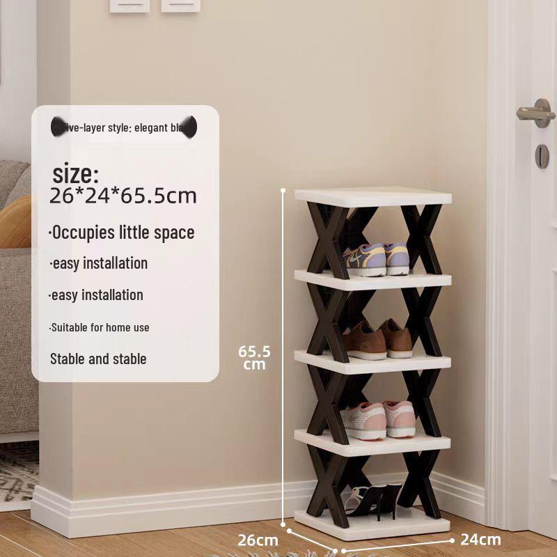 Space-Saving Dustproof Folding Shoe Rack for Narrow Entryways, Offices, or Dorms