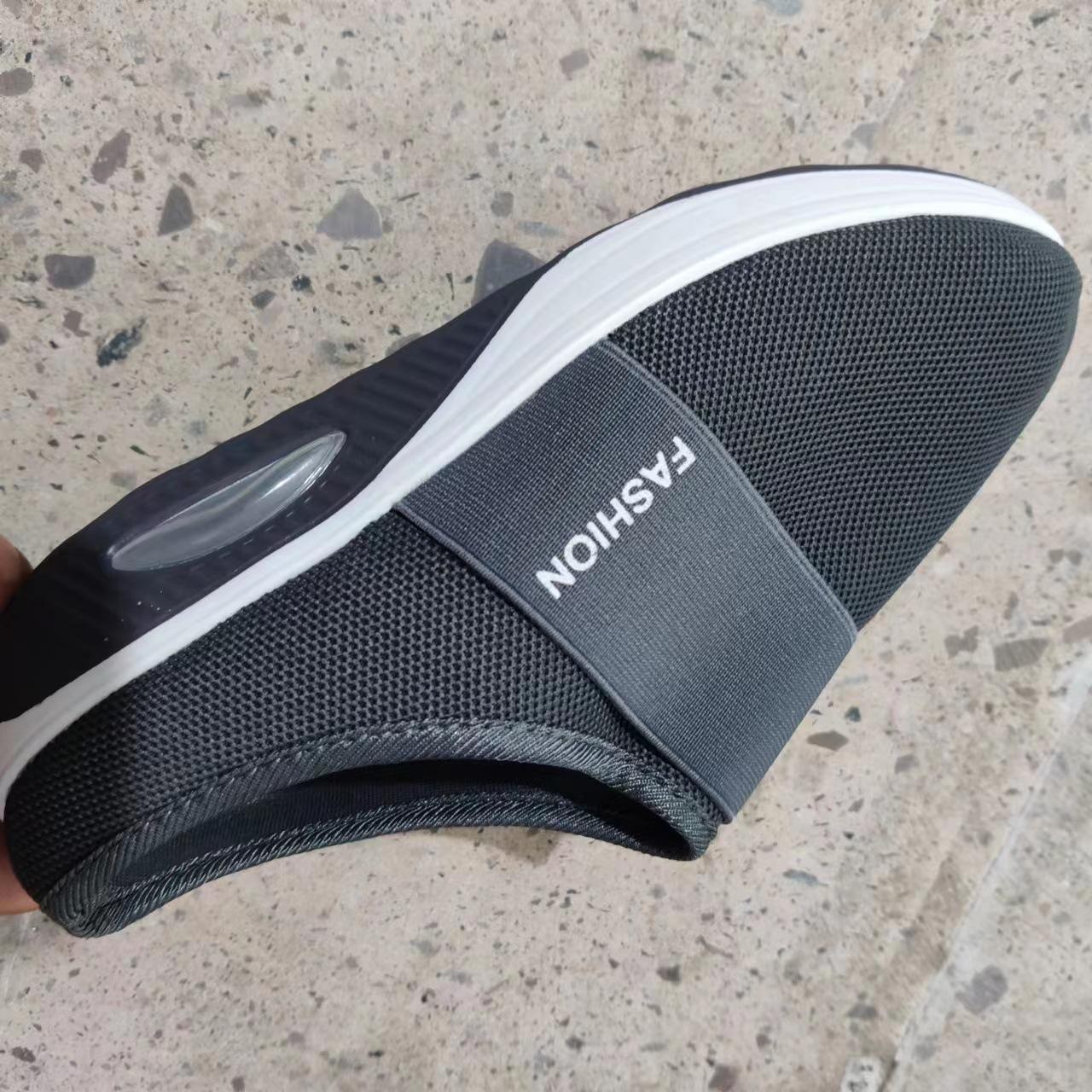 

2025 лето внешняя торговля большой размер ленивые сланцы на одной педали сумка голова сетка толстая подошва тапочки женские европейские и американские тапочки на танкетке женские 43 темно-серого