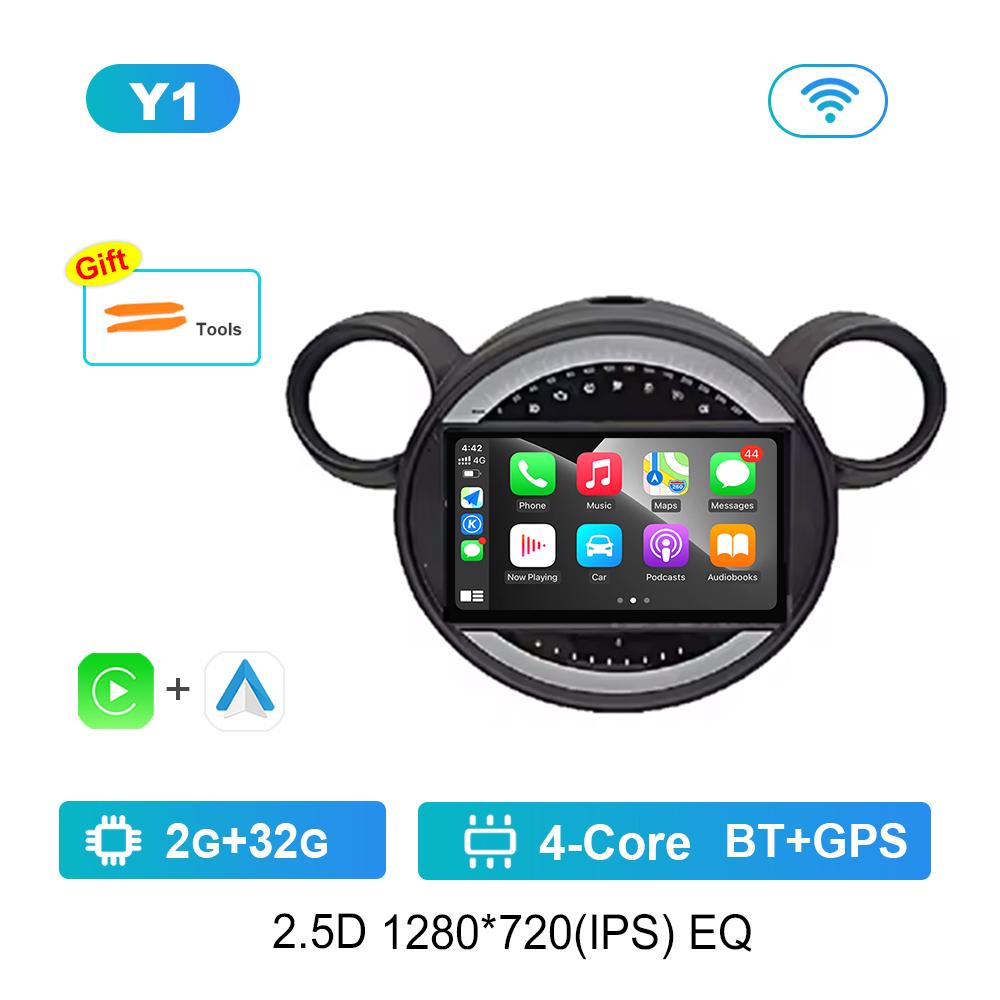 

Car Radio Multimedia Player Android System 9 for BMW Mini Cooper Countryman R56 R60 2011 - 2013 4G DSP Stereo IPS Touch Screen