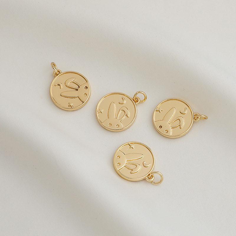 

14K Gold Plated Colorfast Rabbit Tree of Life Pendant Charm for DIY Necklaces