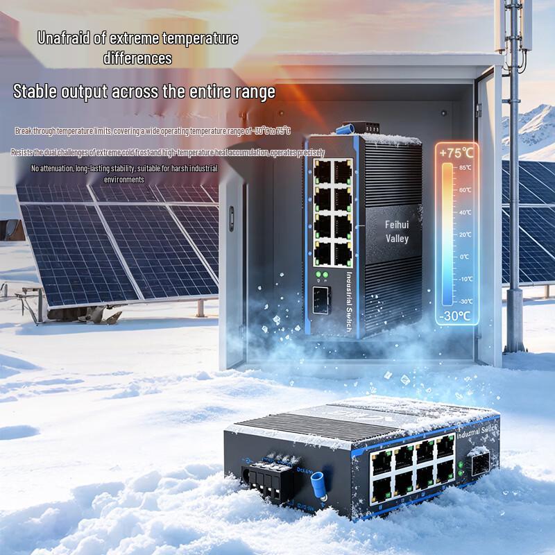 HuiGu Industrial 100M POE Fiber Optic Transceiver & Ethernet Switch