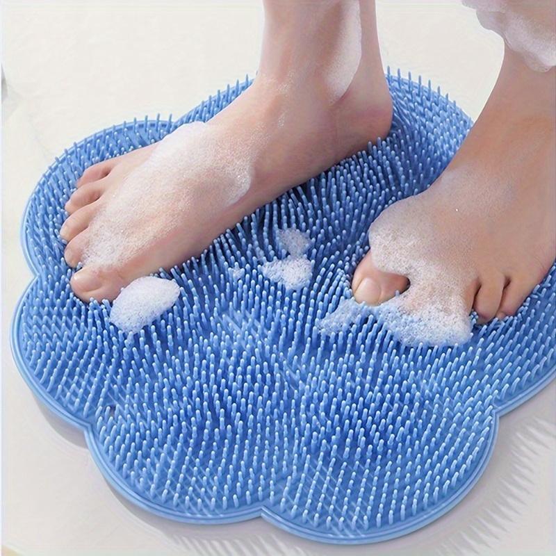 1pc Silicone Mat for Scrubbing Feet And Back - Slip-Resistant, Easy To Clean Bath Massage Pad Designed for Better Exfoliation And Relaxation