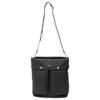 Shoulder Bag with Double Front Big Shoulder Black [Lava Gerry] Pockets, 2-Way Bag, (10)