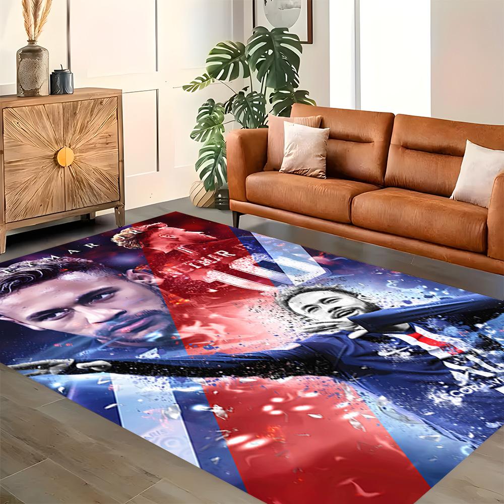 Neymar Brazil Celebration Rug for Living Rooms, Bedrooms, Home Décor, and As Gifts.
