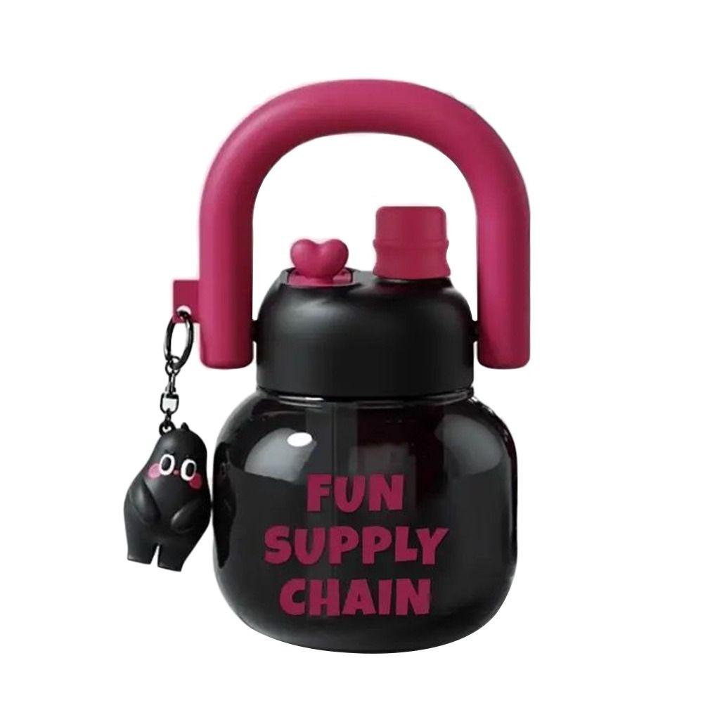 800 ml Large Capacity Juice Milk Cup with Pendant Sippy Cup Creative Water Bottles