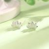 Real 925 Silver Long Cute Lotus Tassels Drop Earrings for Women Plant Fine Jewelry Allergy Minimalist Accessories