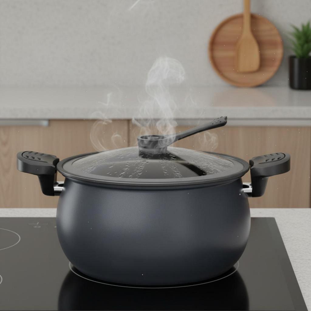 Micro Pressure Cooker Induction and Gas Compatible Multi Function Stew Pot