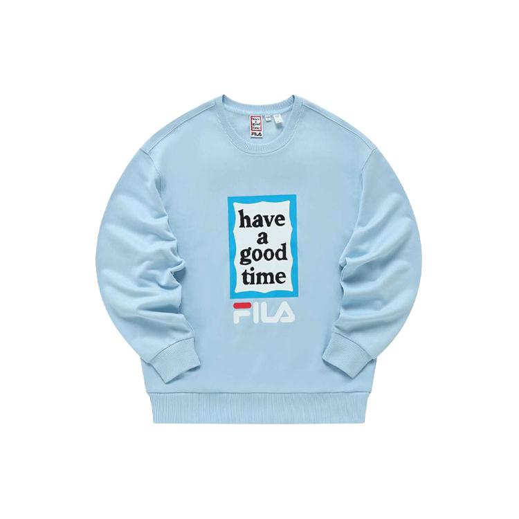 Коллекция FILA Have A Good Time Толстовки Унисекс Laiwu Blue С круглым вырезом Умеренная Обычный крой F11U149204F-LB S