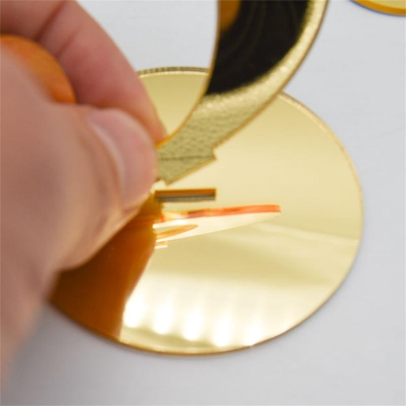 10pcs Wedding Table Numbers Gold Mirror Acrylic Signs Reception Number Decor X3UC