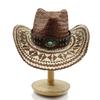 Straw Western Cowboy Hat Hand Made Beach Felt Sunhats Party Cap For Man Woman Curling Brim Cap Sun Protection Unisex Hats